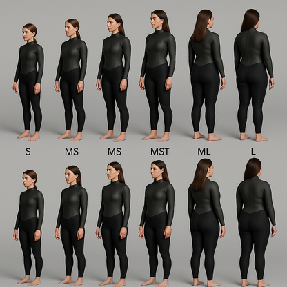 Long Sleeve Spring 3/3mm Back Zip