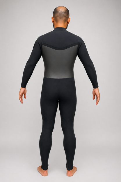 Long Chest Zip 3/3mm Rubber Full Suit