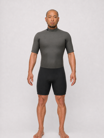 Short Sleeve Spring 2/2mm Back Zip