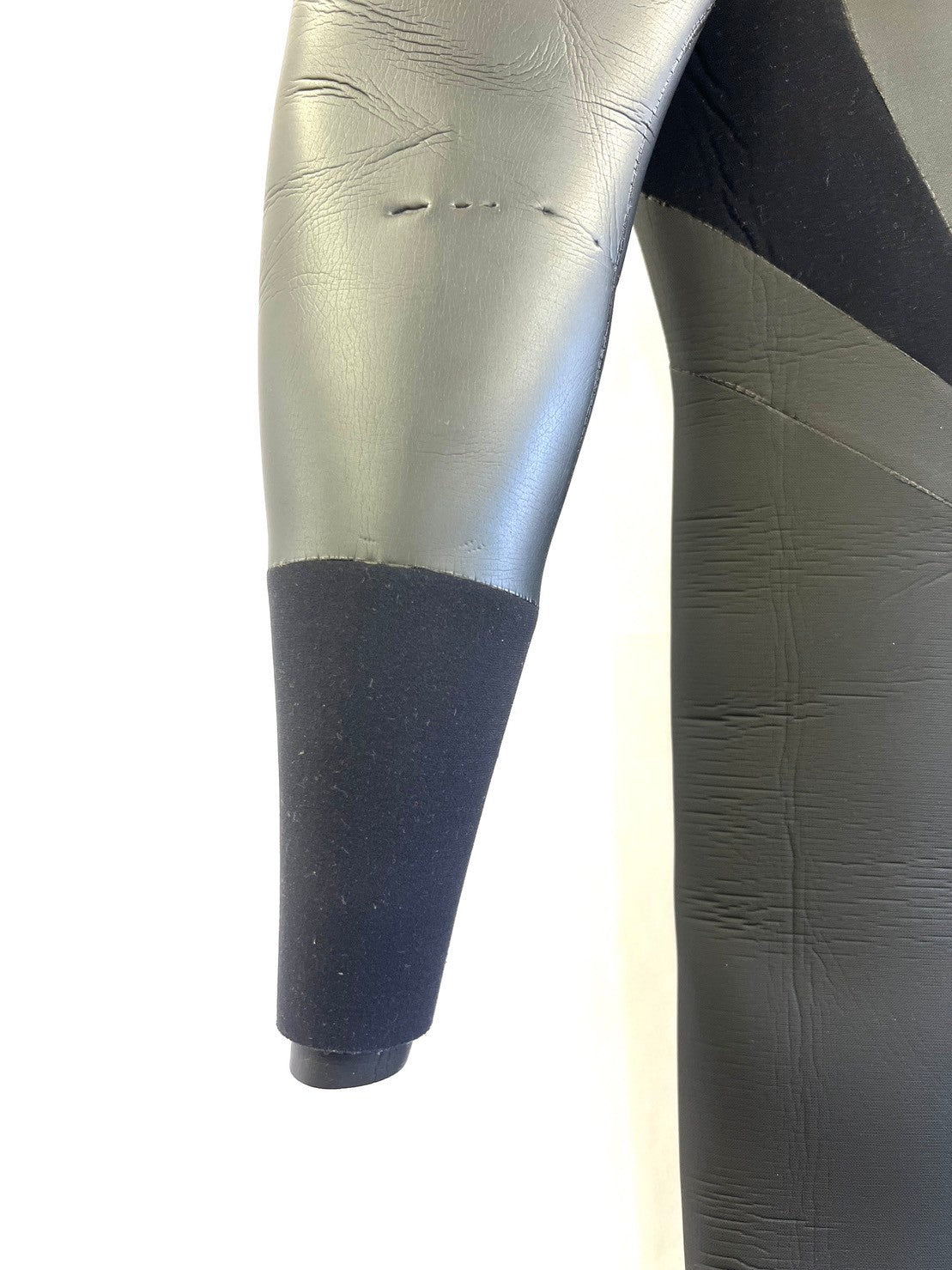 中古ウェットスーツ /5mm3mmhoodflapzipセミドライ/サイズ《メンズspecial》サーフィン専用/グライズ/secondnopp154