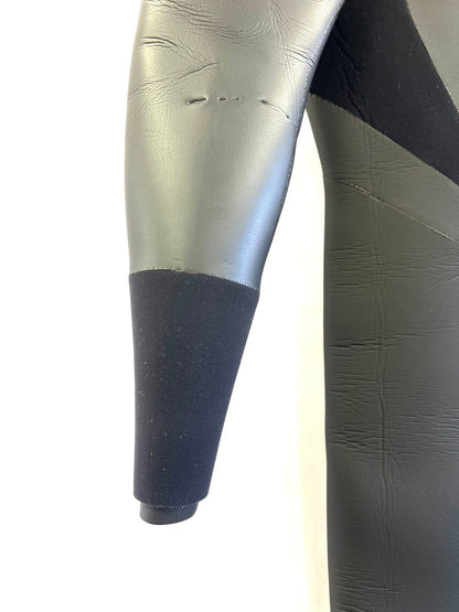 中古ウェットスーツ /5mm3mmhoodflapzipセミドライ/サイズ《メンズspecial》サーフィン専用/グライズ/secondnopp154