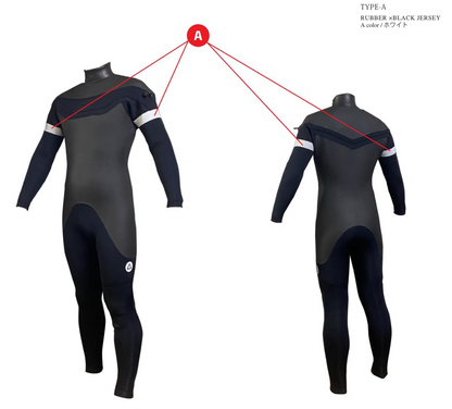 GLIDZ Wetsuits CLASSIC AD ロングチェストジップ Type C 5/3m