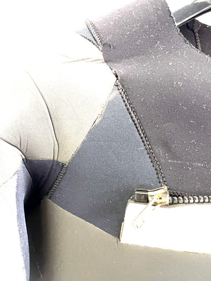中古ウェットスーツ / 5/3mmflapzip/ seagull//サイズ《メンズSnoah》サーフィン専用/グライズ/シルバー/secondnopp160