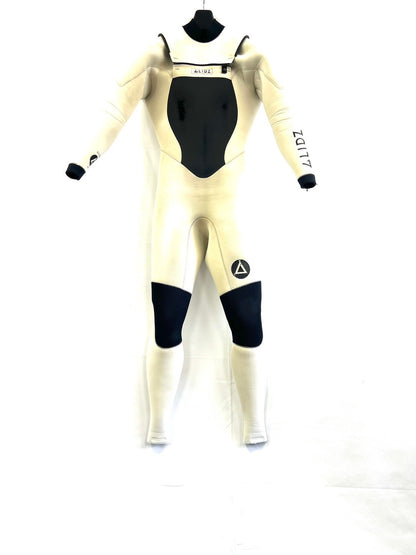 中古ウェットスーツ /3mmflapzip/ullsuits/サイズ《メンズSnoah》サーフィン専用/グライズ/ホワイト/secondnopp156