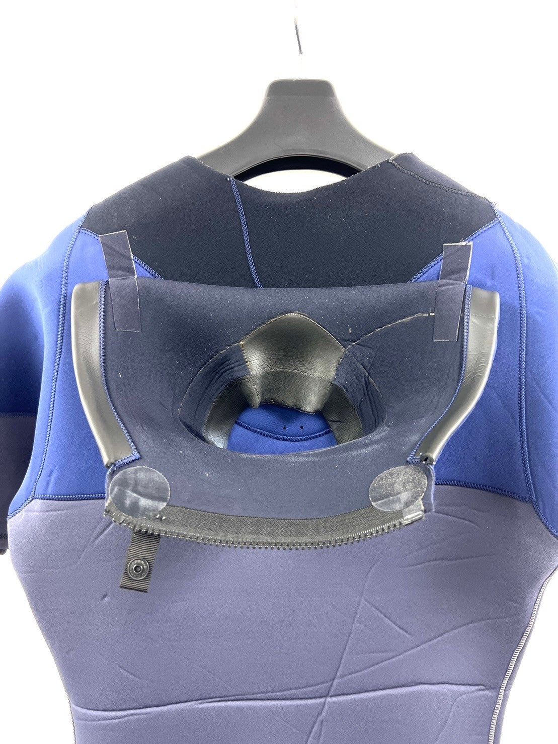 中古ウェットスーツ / 3/2mmflap zip/ puzzle /seagull/サイズ《メンズＬspcialJUNBOO》サーフィン専用/グライズ/シルバー/secondnopp163