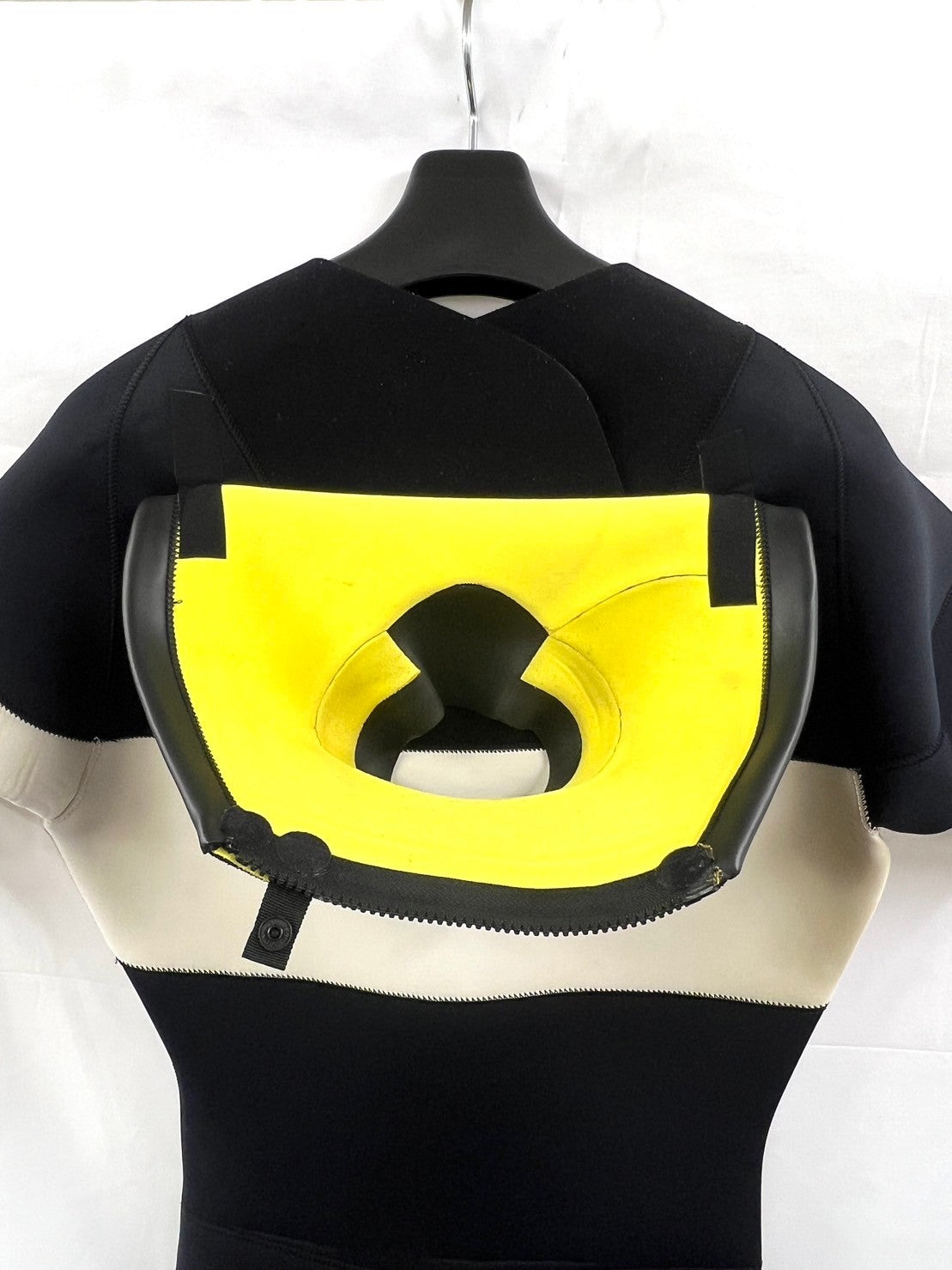 中古ウェットスーツ / 2/2mmflap zip/ puzzle /半袖spring/サイズ《メンズＬspcialJUNBOO》サーフィン専用/グライズ/シルバー/secondnopp164