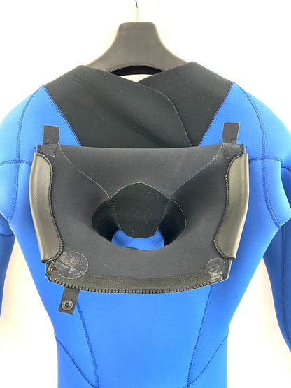 中古ウェットスーツ /2mmflapzip/fullsuits/サイズ《メンズSnoah》サーフィン専用/グライズ/ロイヤル/secondnopp158 