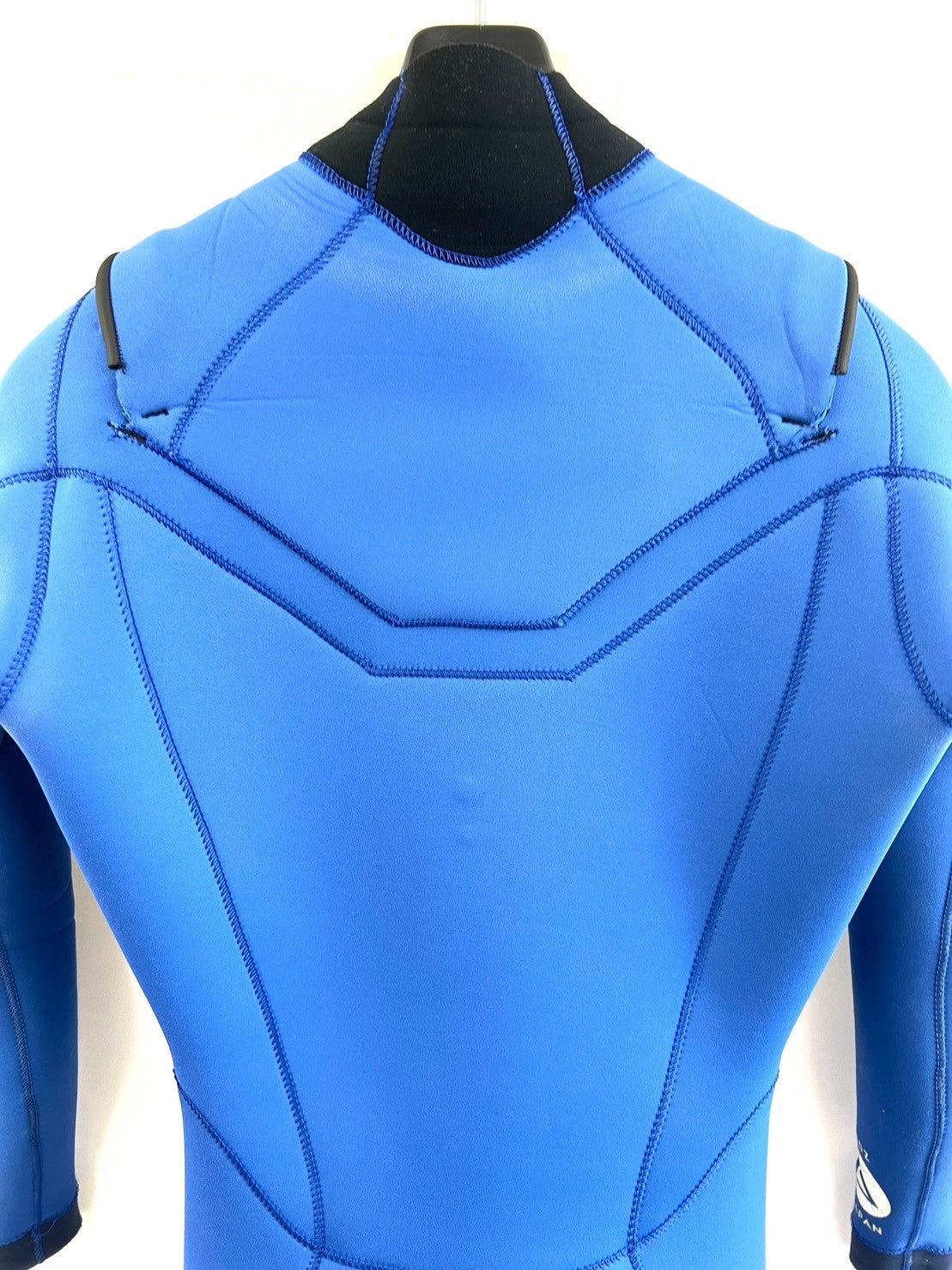 中古ウェットスーツ /2mmflapzip/fullsuits/サイズ《メンズSnoah》サーフィン専用/グライズ/ロイヤル/secondnopp158 