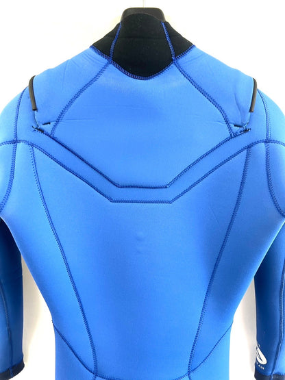 中古ウェットスーツ /2mmflapzip/fullsuits/サイズ《メンズSnoah》サーフィン専用/グライズ/ロイヤル/secondnopp158 