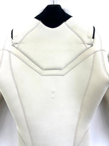 中古ウェットスーツ /3mmflapzip/ullsuits/サイズ《メンズSnoah》サーフィン専用/グライズ/ホワイト/secondnopp156