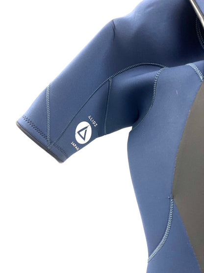 中古ウェットスーツ / 3/2mmflap zip/ puzzle /seagull/サイズ《メンズＬspcialJUNBOO》サーフィン専用/グライズ/シルバー/secondnopp163