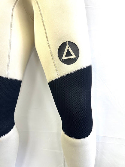 中古ウェットスーツ /3mmflapzip/ullsuits/サイズ《メンズSnoah》サーフィン専用/グライズ/ホワイト/secondnopp156