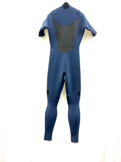 中古ウェットスーツ / 3/2mmflap zipp/ seagull/サイズ《メンズＬspcialJUNBOO》サーフィン専用/グライズ/シルバー/secondnopp162