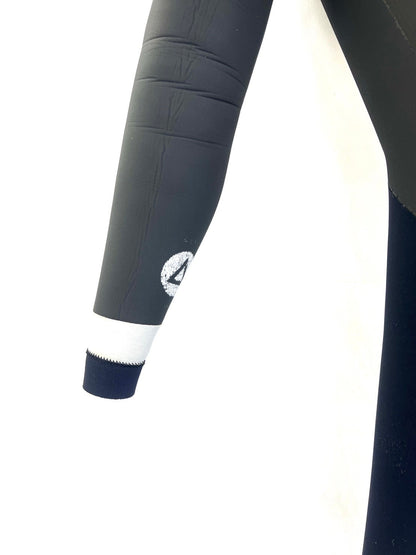 中古ウェットスーツ / 5/3mmflapzip/ seagull//サイズ《メンズSnoah》サーフィン専用/グライズ/シルバー/secondnopp160