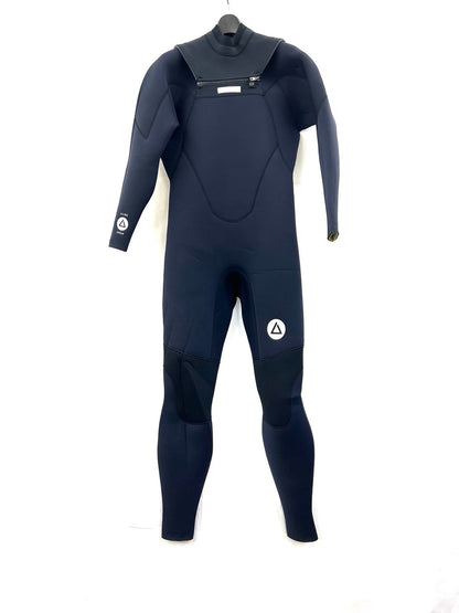 中古ウェットスーツ / 3/3mmflapzip/ fullsuits /サイズ《メンズＬspcialJUNBOO》サーフィン専用/グライズ/シルバー/secondnopp161