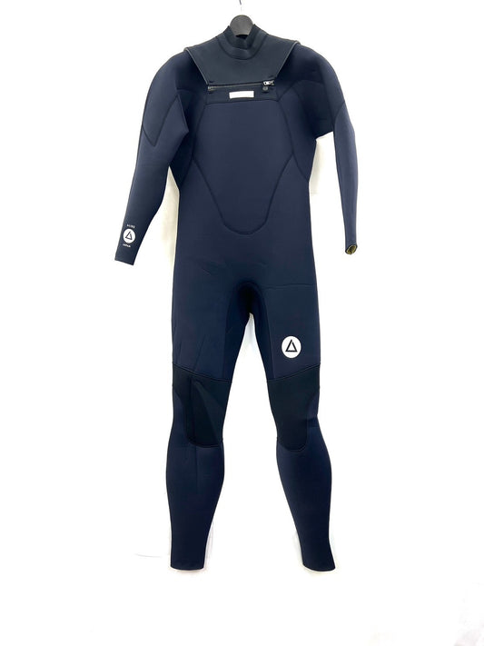 中古ウェットスーツ / 3/3mmflapzip/ fullsuits /サイズ《メンズＬspcialJUNBOO》サーフィン専用/グライズ/シルバー/secondnopp161