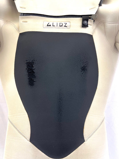 中古ウェットスーツ /3mmflapzip/ullsuits/サイズ《メンズSnoah》サーフィン専用/グライズ/ホワイト/secondnopp156