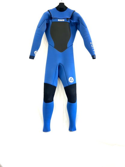 中古ウェットスーツ /2mmflapzip/fullsuits/サイズ《メンズSnoah》サーフィン専用/グライズ/ロイヤル/secondnopp158 