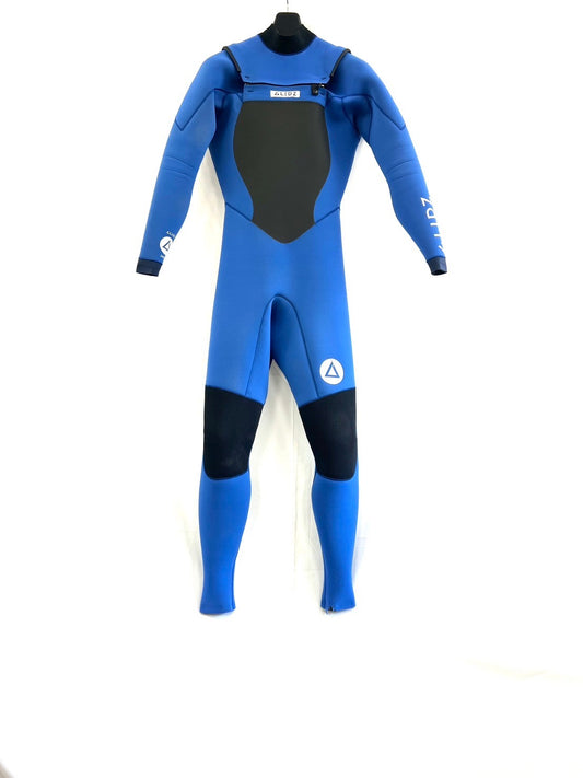 中古ウェットスーツ /2mmflapzip/fullsuits/サイズ《メンズSnoah》サーフィン専用/グライズ/ロイヤル/secondnopp158 