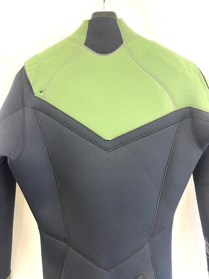 Used wetsuits / 3/2mm slant zip full suits / size {Men's MLS} surfing only / Grise / black olive kudo / secondnopp171