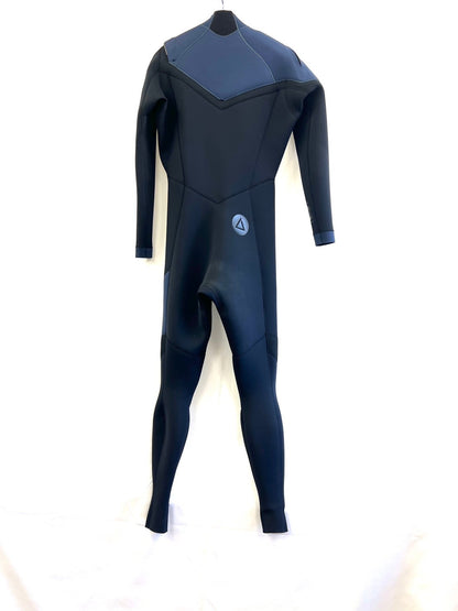 Used wetsuits / 2mm slant zip full suits / size {Men's MLS} surfing only / Glides / carbon black puta kudo / secondnopp176